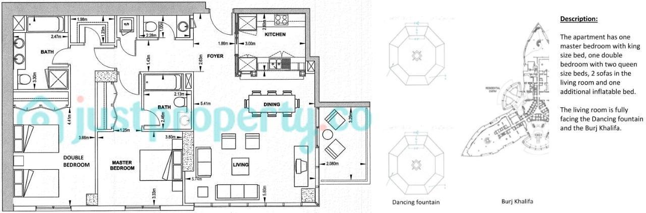 Elite Royal Apartment - Full Burj Khalifa&Fountain View - Deluxe Dubai Exterior foto